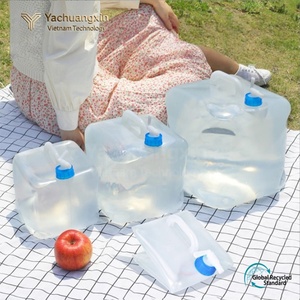 Portable Transparent Plastic Water Storage <b>Bag</b> 10L With Tap For Camping Outdoor Use 2-Pack - Product Image 2