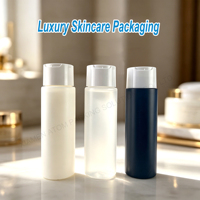 Flacon cylindrique en PEHD de 280 ml avec bouchon disque mat, emballage pour soins personnels, shampoing, après-shampoing, lotion, savon liquide, gel capillaire, logo personnalisé