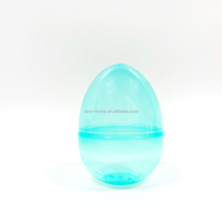 Œuf de Pâques en plastique imprimé en typographie, 10 cm, coloré, classique, décoratif, pour enfants