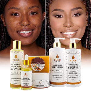 Vente en Gros Crème Corporelle Puissante Éclaircissante et Nourrissante à la Vitamine <span class=keywords><strong>C</strong></span> et au Curcuma, Lotion Corporelle pour Réparer et Illuminer la Peau, Ensemble de Soins de la Peau - Product Image 2