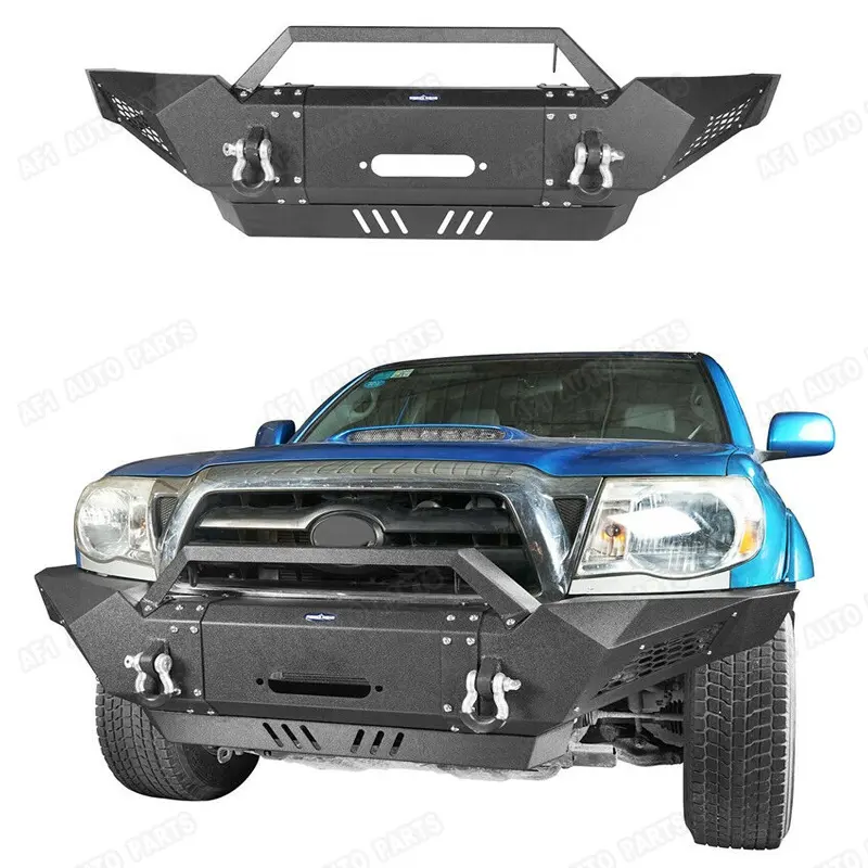 Tacoma 범퍼를 위한 까만 짜임새 강철 앞범퍼 2005-2015 4X4 부속 Offroad 부속품