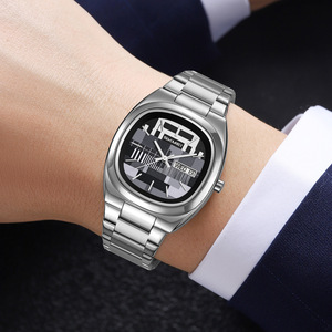 Skmei Men's Quartz Watch Stainless Steel Band Analog Calendar Waterproof Day Date Casual Wristwatch - Product Image 3