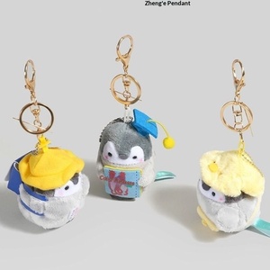 Peluche courte mignonne de petit pingouin à énergie positive japonaise, très vendue, pendentif pour sac d'école et de voyage, vente en gros - Product Image 4