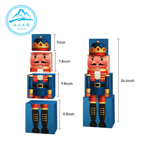 Boîte cadeau rectangulaire pour muffins <span class=keywords><strong>de</strong></span> Noël, emballage portable pour cupcakes, matériaux recyclés, gaufrage, pelliculage mat - Product Image 1