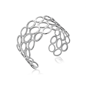 Amy Amy Fashion <b>Cuff</b> <b>Bracelet</b> <b>Silver</b> Plated Geometric Design For Women Party Jewelry B1150 - Product Image 4