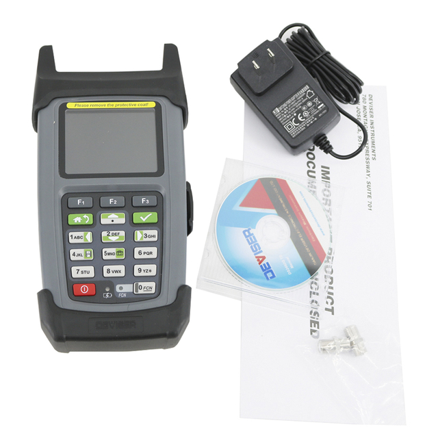 Deviser DS2460Q Signal Level Meter Digital Multi-functional QAM Analysis Meter Spectrum Analyzer CATV Cable Network Tool