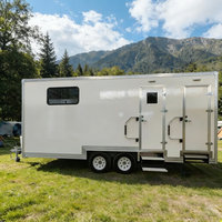 Remorque de bureau mobile |   Espace de travail portable en conteneur pour chantier de construction et intervention d'urgence