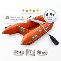 Bateau pneumatique certifié CE pour 6 personnes, fond rigide en aluminium, robuste, PVC 1,2 mm, bateau de pêche, yacht, navigation sur lac, stable