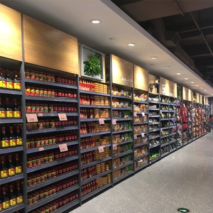 Rak Gondola <span class=keywords><strong>Display</strong></span> Satu Sisi untuk Peralatan Penyimpanan Supermarket di Pusat Perbelanjaan - Product Image 6