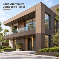 Panneau composite en aluminium (ACP) métallique enduit FEVE personnalisé, léger et facile à installer pour la décoration de devantures de magasins