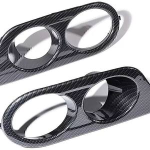 Embellecedor de rejilla inferior con bisel de doble orificio para faros antiniebla BMW E46 M3 2001-2006, material ABS, fijación con tornillos - Product Image 2