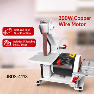 Mini ponceuse électrique multifonctionnelle pour métal et bois, professionnelle, à vitesse réglable, avec bande abrasive, pour le polissage sur table - Product Image 2