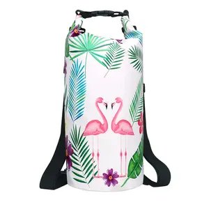 Wholesale OEM ODM Ocean Dry Bag Colour Printing 500D PVC Waterproof Dry Bag Backpack