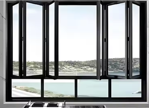 Fenêtre pliante moderne en alliage d'aluminium VOBO Avant <span class=keywords><strong>Garde</strong></span>, insonorisée et <span class=keywords><strong>à</strong></span> isolation thermique, pour cuisine, extérieur - Product Image 4