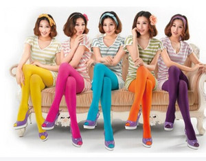 Collants en <span class=keywords><strong>nylon</strong></span> 120D couleur bonbon pour femmes, bas en velours doux en spandex, collants <span class=keywords><strong>sexy</strong></span> pour filles - Product Image 6