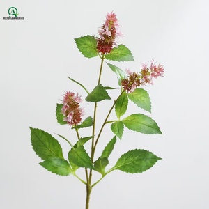 Fleurs artificielles de <span class=keywords><strong>patchouli</strong></span>, bouquet d'hortensias à 3 têtes pour la maison, Noël, le Nouvel An chinois, les mariages, les fêtes, la décoration de table ou de vase - Product Image 5