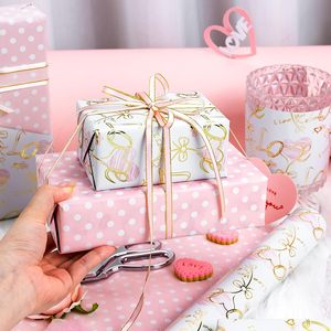 Wedding Wrapping <b>Paper</b> <b>Roll</b> 17 Inch X 33 Feet Gold Love Bow Print Gift <b>Wrap</b> For Bridal Shower Valentine's Day Birthday - Product Image 5