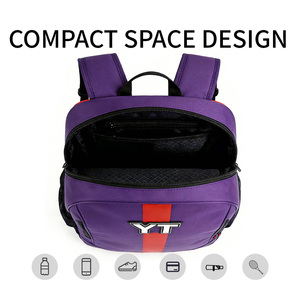Sac à dos multifonctionnel violet YT pour activités de plein air, <span class=keywords><strong>randonnée</strong></span>, grande capacité, sac de <span class=keywords><strong>raquette</strong></span> de badminton, sac de tennis, sac de fitness - Product Image 3