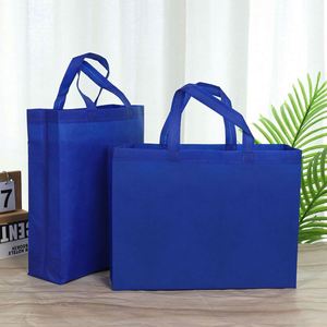 Sac tissé non tissé écologique, durable, pliable, grand format, pour supermarché, avec deux poignées, logos personnalisés pour une utilisation promotionnelle - Product Image 3