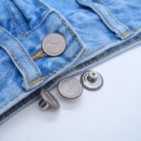 Botón de cobre para Vaqueros, vástago de latón personalizado, Metal lavable ecológico, Al Snap, 100 Uds. Para Vaqueros, chapado en Metal