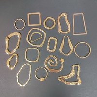 SHANGJIN Mode Neueste Kollektion Bademode-Hardware Unregelmäßige Metallschnalle Bikini-Hardware Wasserfester Metallring-Verschluss
