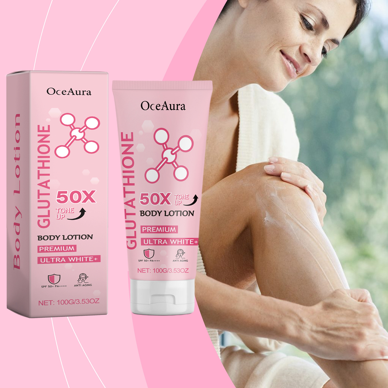 l-glutathione moist whitening lotion halal Glutathione Body OceAura Glutathione Body Lotion -