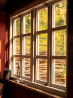 Ventana de Aluminio para Villa con Diseño de Doble Acristalamiento con Rotura de Puente Térmico y Barras de Seguridad Decorativas
