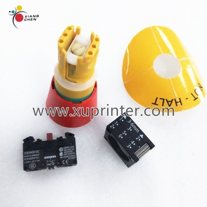 Nouveau bouton d'arrêt d'urgence original WD 3SB3400-0C avec contacts auxiliaires pour pièces d'impression offset Roland - Product Image 2