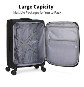 Set di <span class=keywords><strong>Valigie</strong></span> Goby London <span class=keywords><strong>in</strong></span> <span class=keywords><strong>Tessuto</strong></span> Leggero, 20 24 28 Pollici, Grande Capacità, Serratura TSA, 4 Ruote Silenziose Girevoli - Product Image 2