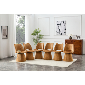 Fauteuil d'appoint moderne en velours, dossier ajouré, durable, écologique, rembourré, élégant pour salle à manger et salon - Product Image 1