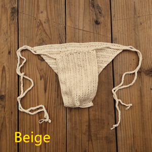 Sous-vêtements sexy pour hommes, respirants, crochetés à la main, string pour bronzer, string en tricot - Product Image 4