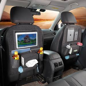 Precio de fábrica 2024 material de fieltro suave al por mayor fieltro Protector de asiento de coche fieltro multifuncional organizador de asiento trasero de coche - Product Image 6