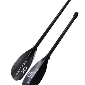 Pagaie de kayak pliable en fibre de carbone à 4 sections, noire, 2,1 m, pour loisirs - Product Image 5