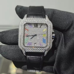 Bust Down Hip Hop Iced Out <b>Diamond</b> <b>Watches</b> Automatic Mechanical VVS Moissanite <b>Watch</b> Past <b>Diamond</b> Tester - Product Image 1