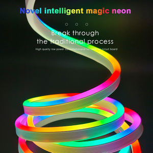 תאורת לד ניאון RGBIC נשלטת דרך אפליקציית QM Smart, 5V USB, עמידות למים בתקן IP67, ערכה מלאה לחדר משחקים ושלטי ניאון - Product Image 6