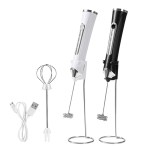 USB 충전식 식품 학년 휴대용 전기 우유 거품기 2 털다 고속 거품 메이커 카푸치노 라떼 핫 초콜릿 계란 - Product Image 6