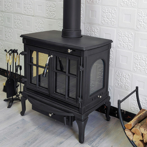 Chimenea de Leña Independiente para Villa, de Acero al Carbono, con Vista de Cristal, Diseño Moderno, Combustible de Pellets, Calefacción de 14kw, 120-150 M2 - Product Image 3