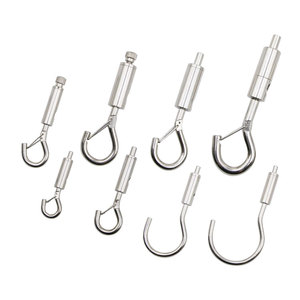 Linh hoạt treo móc thép không gỉ hai cách cáp Gripper với vòng lặp dây thép không gỉ Cáp Gripper cho ánh sáng Cáp Gripper - Product Image 2