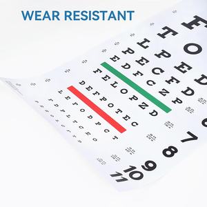 Eye Chart com Fixação Adesivo 11x22 na Parede Gráfico para Exames Oculares Médicos Office School Home Pointer Fixação Patches - Product Image 3