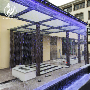 Haute qualité <span class=keywords><strong>en</strong></span> acier inoxydable cascade <span class=keywords><strong>peinture</strong></span> pluie artificielle caractéristique rideau de pluie <span class=keywords><strong>pour</strong></span> jardin <span class=keywords><strong>pierre</strong></span> matériel - Product Image 1