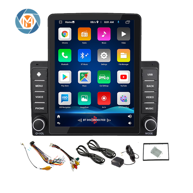 9.5 Inch Android Car Radio Ips Vertical Touch Screen Stereo GPS Navigation Radio Car DVD Player Universal 2 Din Head Unit