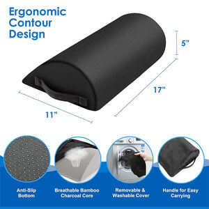 U149 Taburete Ergonómico de Soporte de Pierna Fondo Antideslizante con Cubierta Lavable Reposapiés de Oficina Debajo del Escritorio - Product Image 2