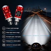 Phare avant de moto RHD HS1 à lentilles de projecteur LED, faisceau haut et bas, ampoule CSRE0123R, ligne de coupure asymétrique nette, conforme ECE