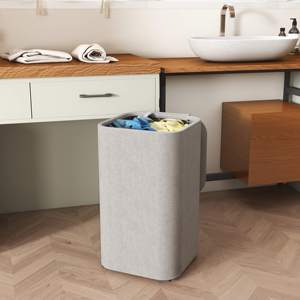 Cesto de Ropa Sucia al por Mayor con Bolsa Extraíble y Lavable, Cesta de Almacenamiento de Ropa Portátil con Tapa para Lavandería, Dormitorio, Residencia Universitaria - Product Image 1