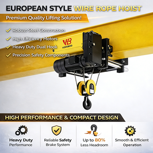 Paranco Elettrico <span class=keywords><strong>a</strong></span> Fune Motorizzato Standard Europeo <span class=keywords><strong>da</strong></span> 2, 5, 10, 20, 35 Tonnellate per Ponte Rolante - Product Image 4