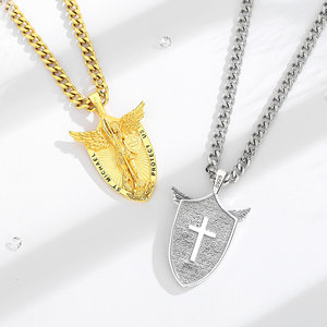 925 Sterling Silver Protection Medal Jewelry Saint <strong>Michael</strong> Medal Pendant <strong>St</strong> <strong>Michael</strong> the Archangel Amulet <strong>Necklace</strong> - Product Image 3