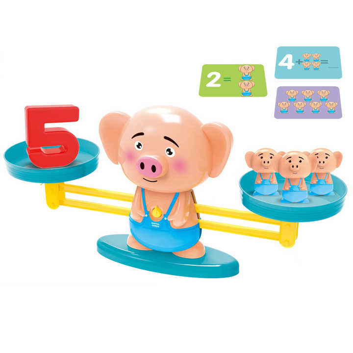 Plastic animal design scale balancing digital board game learning model ...