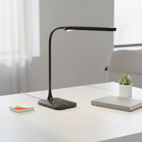 Lampe de bureau LED ABS à double gradation, réglable, pour lecture intérieure, protection des yeux, avec commande tactile, simple et flexible