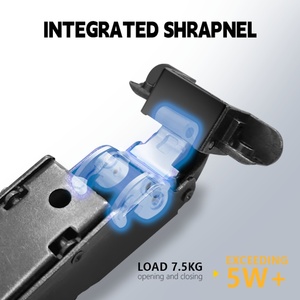 New Cold-rolled Steel <b>Frame</b> Door Cabinet Cupboard <b>Clip</b> Design Hydraulic Linear Mechanism Smooth Soft Close Hinge Kitchen Bedroom - Product Image 2