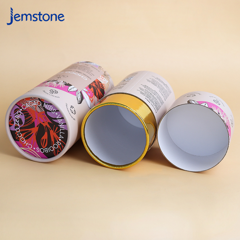 Wholesale Various Customised Bio-Degradable Paper Tube Cylinder Round Packaging Gift Paper Tube Box Made in China